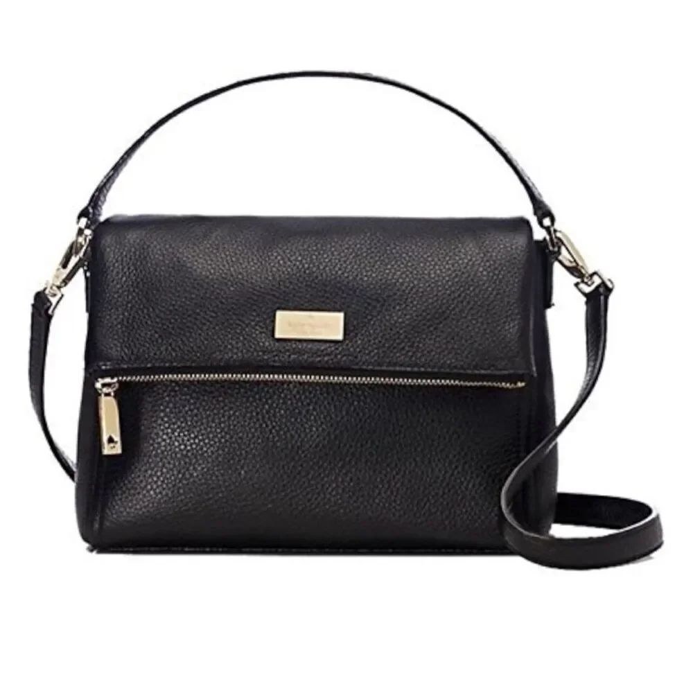 Kate Spade New York Highland Place Maria Leather Crossbody, Black